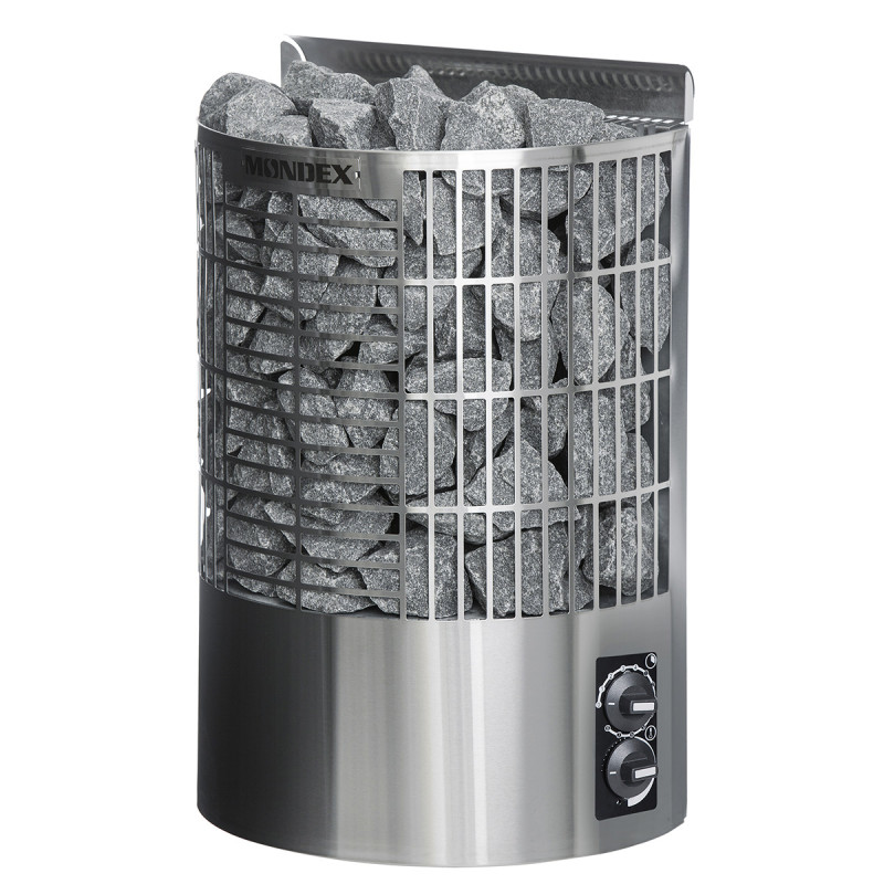 Poêle de sauna électrique - MONDEX TENO, acier inoxydable