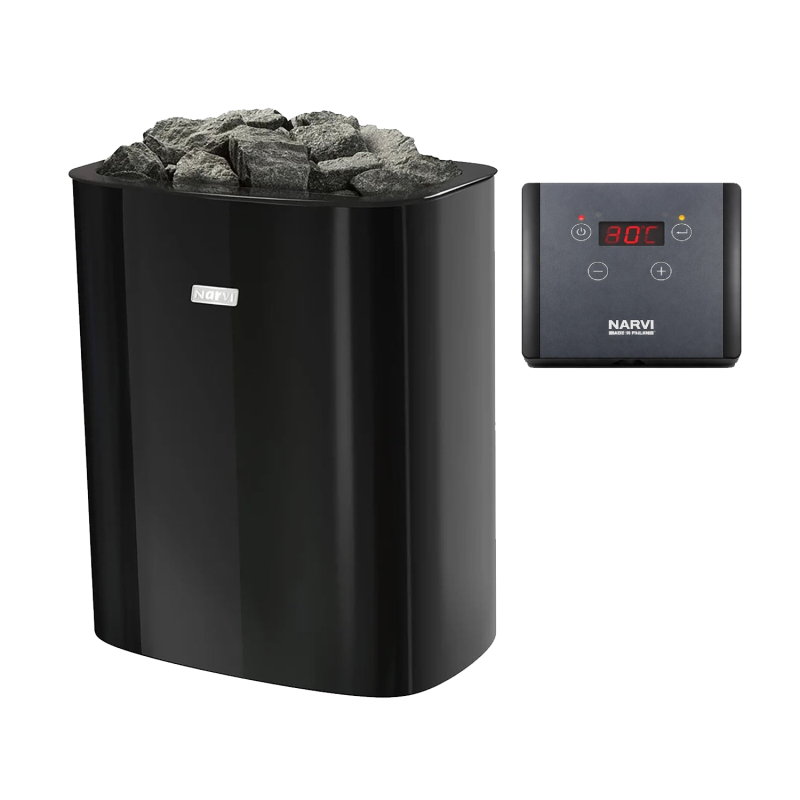 Poêle de sauna électrique - NARVI NC Electric, noir 6 kW