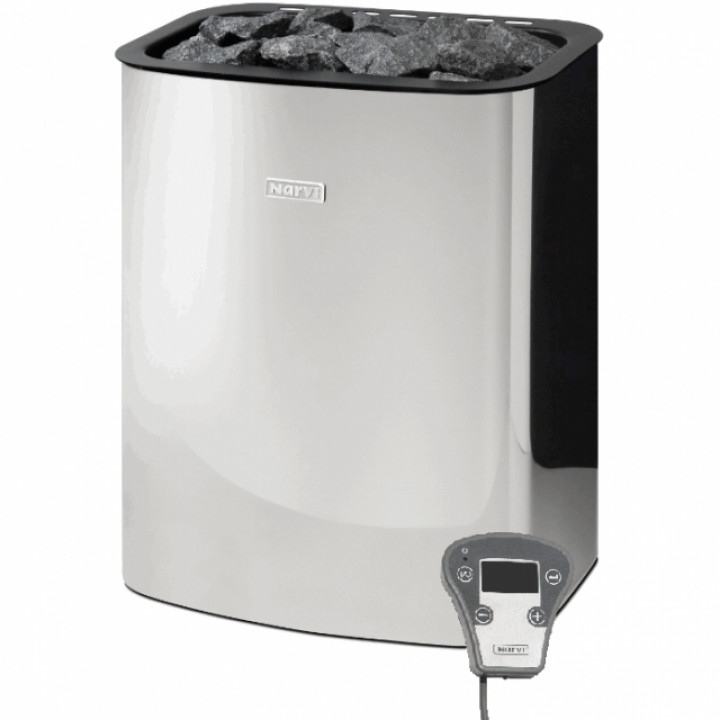 Poêle de sauna électrique - NARVI NC Électrique, acier inoxydable 6 kW