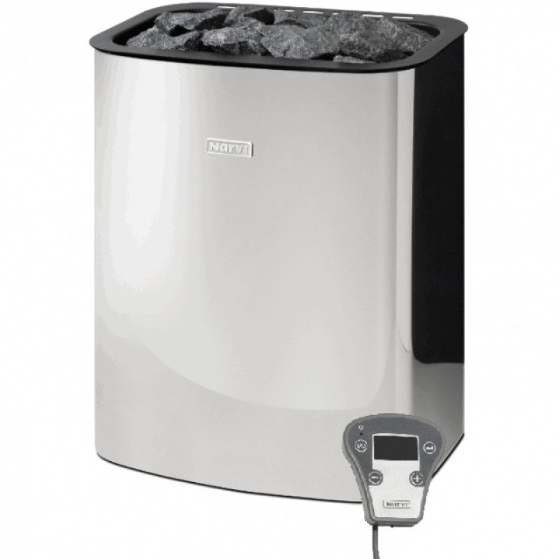 Poêle de sauna électrique - NARVI NC Électrique, acier inoxydable 6 kW