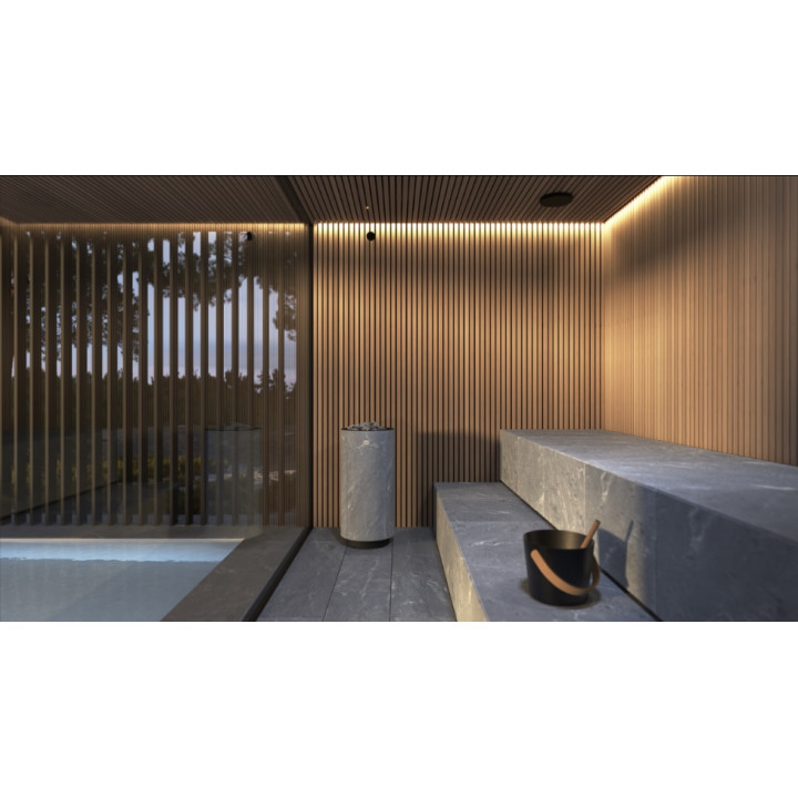 Poêle de sauna électrique TULIKIVI KAARNA Classic M, avec panneau de commande