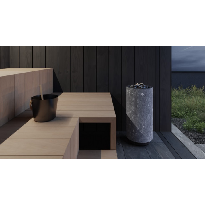 Poêle de sauna électrique TULIKIVI KAARNA Classic M, avec panneau de commande
