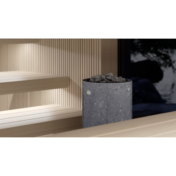 Poêle de sauna électrique TULIKIVI KAARNA Classic M, avec panneau de commande