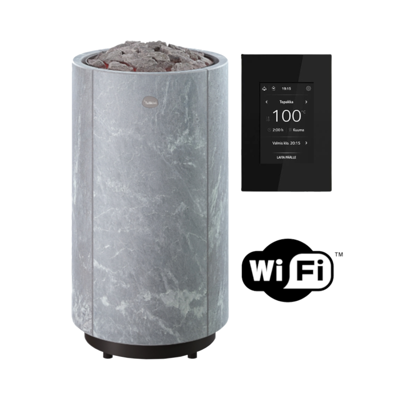 Poêle de sauna électrique TULIKIVI KAARNA Classic L, avec panneau de commande Wi-Fi
