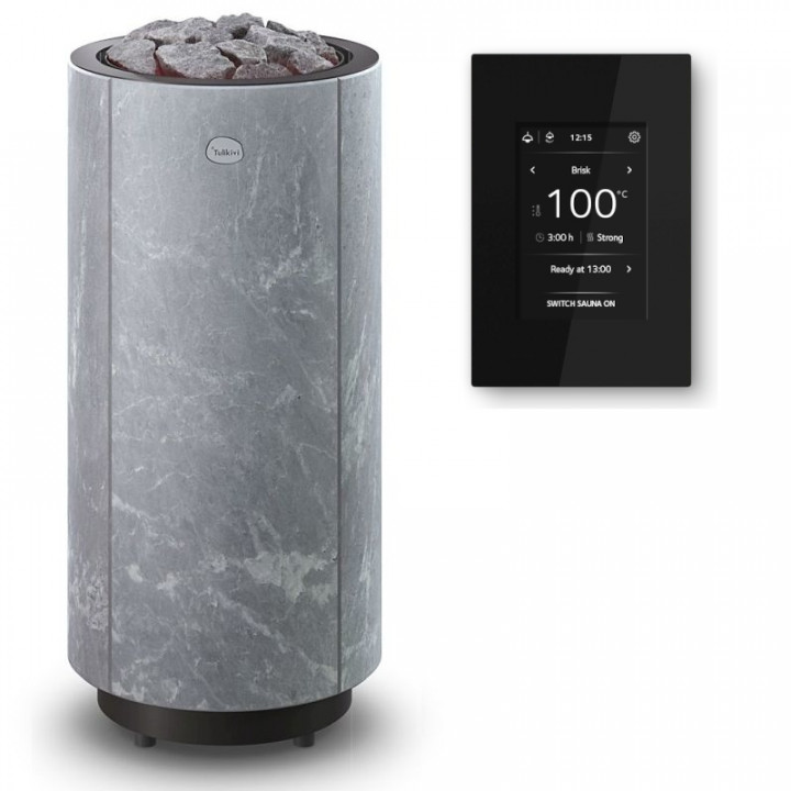 Poêle de sauna électrique TULIKIVI KAARNA Classic M, avec panneau de commande