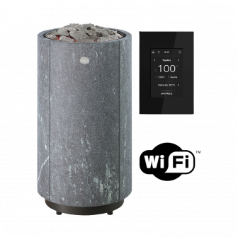 Poêle de sauna électrique TULIKIVI KAARNA Nobile L, avec panneau de commande Wi-Fi