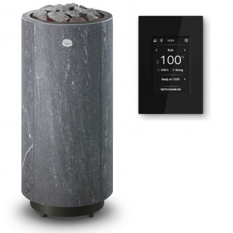 Poêle de sauna électrique TULIKIVI KAARNA Nobile M, avec panneau de commande