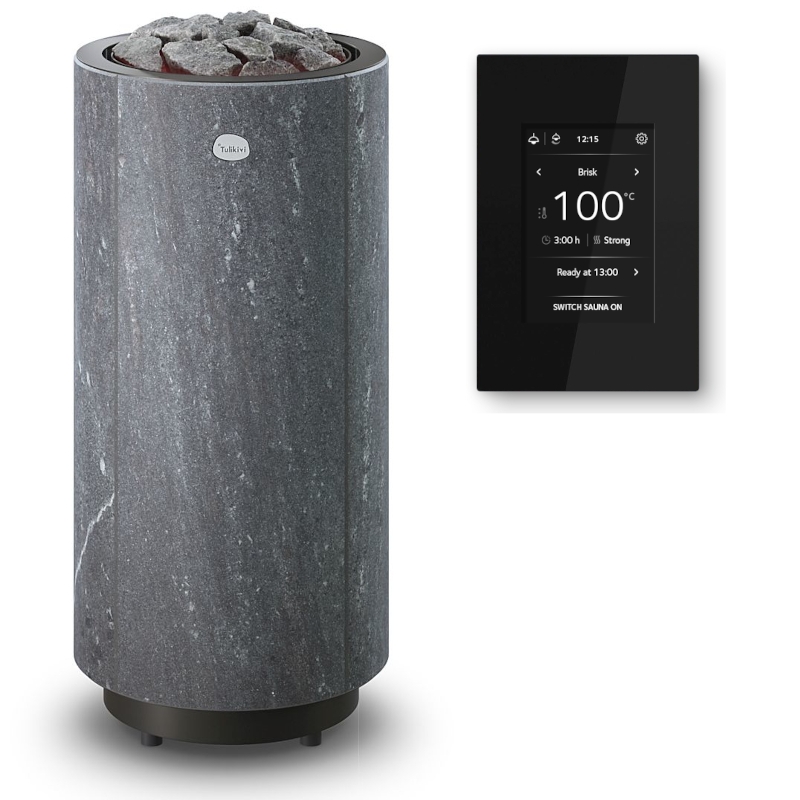 Poêle électrique pour sauna TULIKIVI KAARNA Nobile, avec panneau de commande