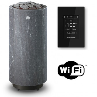 Poêle de sauna électrique TULIKIVI KAARNA Nobile M, avec panneau de commande Wi-Fi