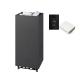 Poêle de sauna électrique TULIKIVI RAE, noir, avec panneau de commande