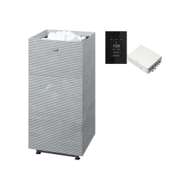 Poêle de sauna électrique TULIKIVI TUISKU RIGATA avec panneau de commande 