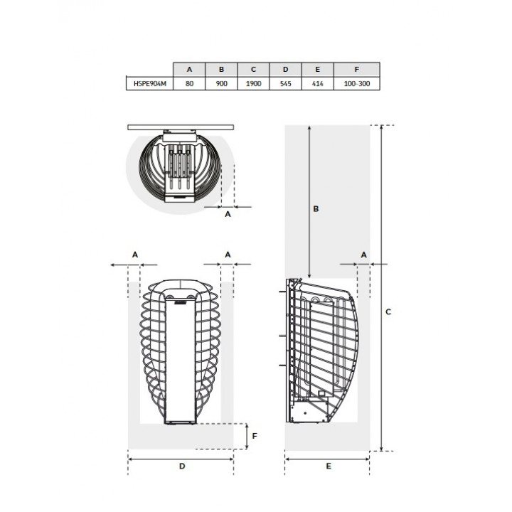 Poêles électriques pour sauna - HARVIA Spirit SP90FC 9,0 kW Fenix WiFi