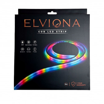Bande LED COB Elviona pour sauna, RGB , 5 m