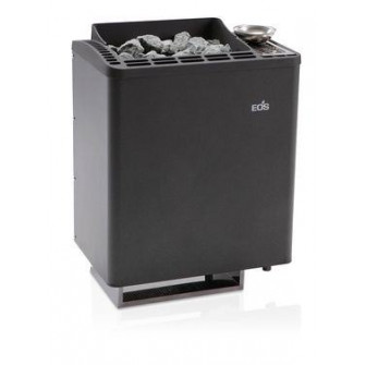 Poêle de sauna électrique - EOS BI-O Tec, finition effet perle anthracite