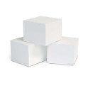 EOS S-LINE MYTHOS CUBIUS en hauteurs alternatives, 6 pcs, blanc - 1