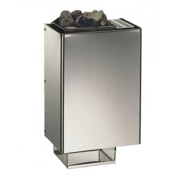 Poêle de sauna électrique – EOS Mini W, acier chromé poli