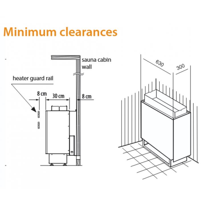 Poêle de sauna électrique - EOS P1