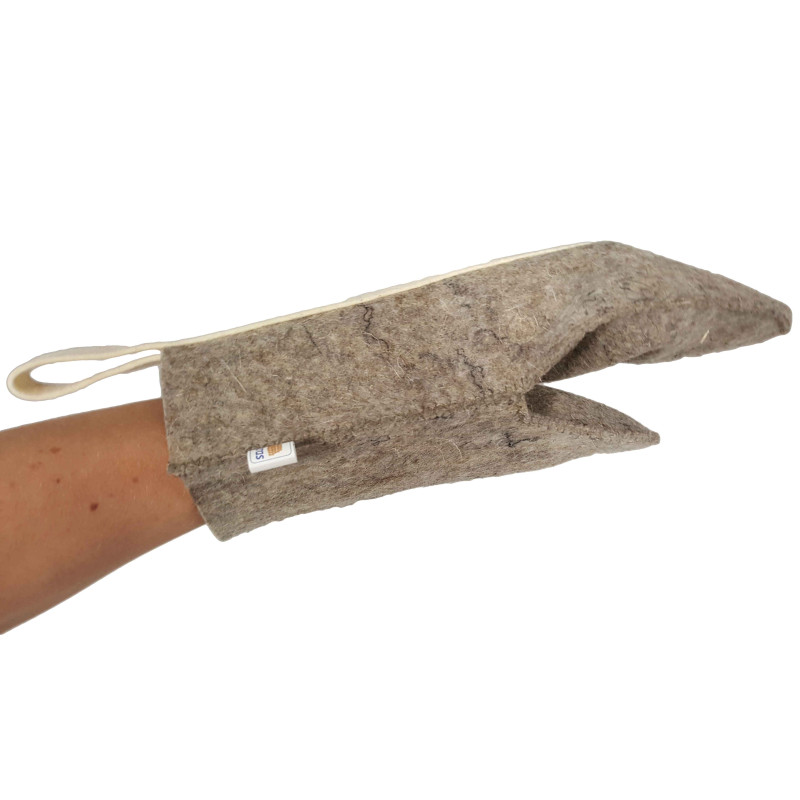 Gant en feutre pour sauna