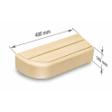 Élément d'extrémité de banc pour bancs de sauna modulaires, Aspen - 7