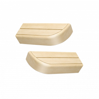 Élément d'extrémité de banc pour bancs de sauna modulaires, Aspen