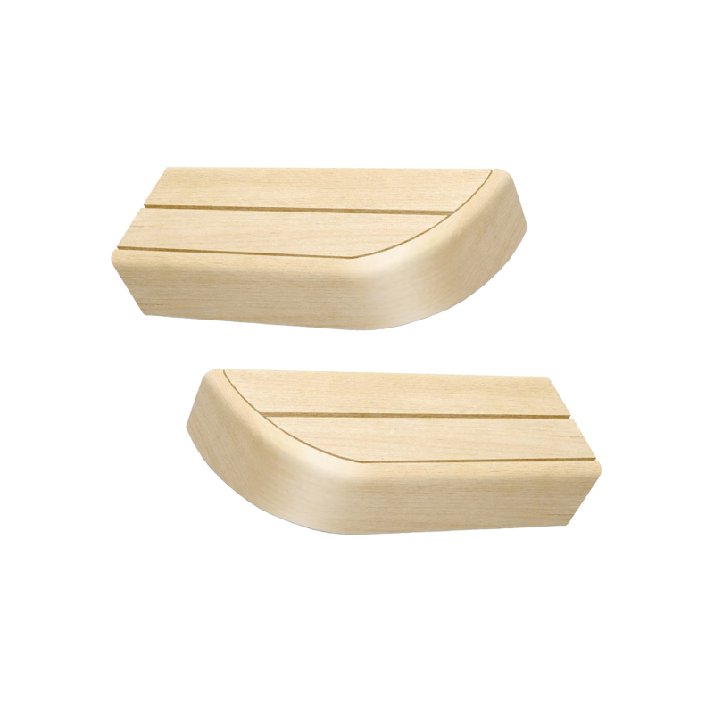 Élément d'extrémité de banc pour bancs de sauna modulaires, Aspen