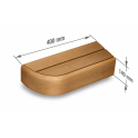 Élément d'extrémité de banc pour banquettes de sauna modulaires, Thermo aspen - 7