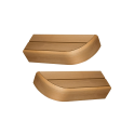 Élément d'extrémité de banc pour banquettes de sauna modulaires, Thermo aspen - 0