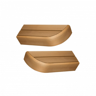 Élément d'extrémité de banc pour banquettes de sauna modulaires, Thermo aspen