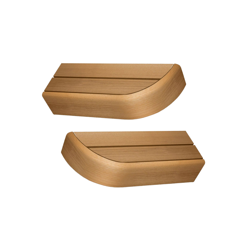 Élément d'extrémité de banc pour banquettes de sauna modulaires, Thermo aspen