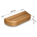 Élément d'extrémité de banc pour banquettes de sauna modulaires, Thermo aspen - 10