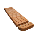 Élément d'extrémité de banc pour banquettes de sauna modulaires, Thermo aspen - 8