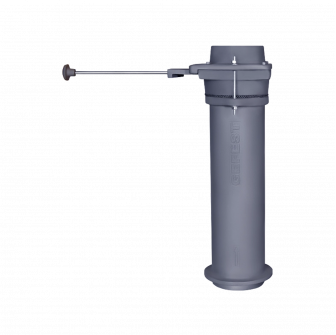 Module de conduit de fumée en fonte GEFEST avec clapet, Ø115, 550 mm