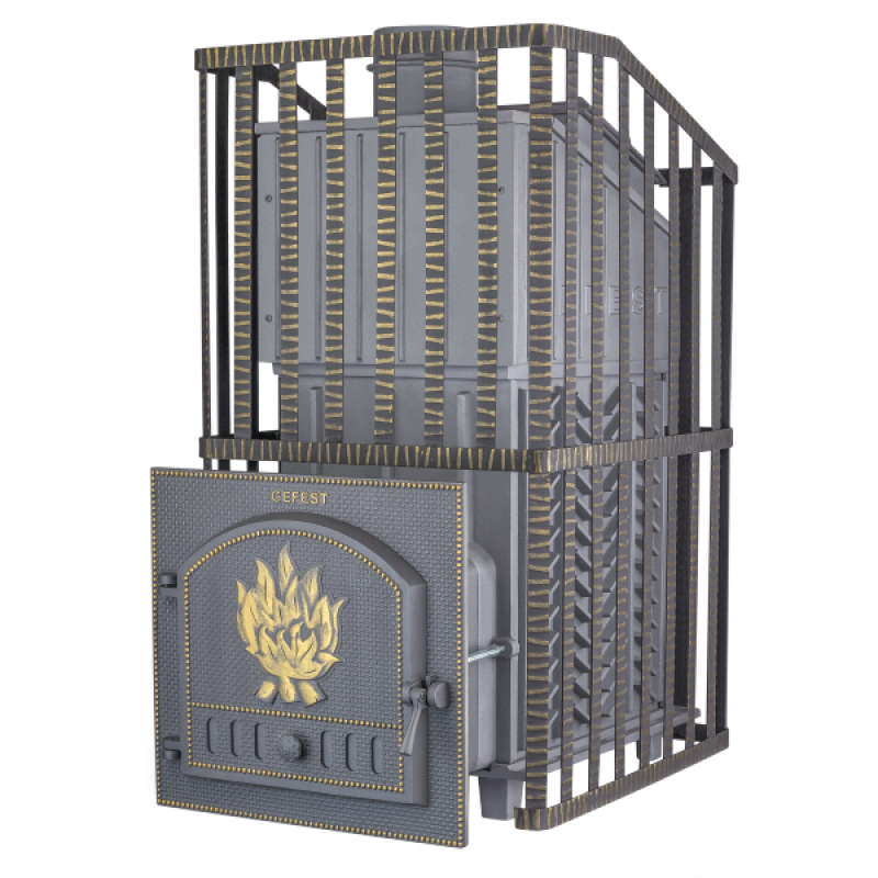 Poêle à bois pour sauna - Gefest GFS ZK Uragan 40 en grille