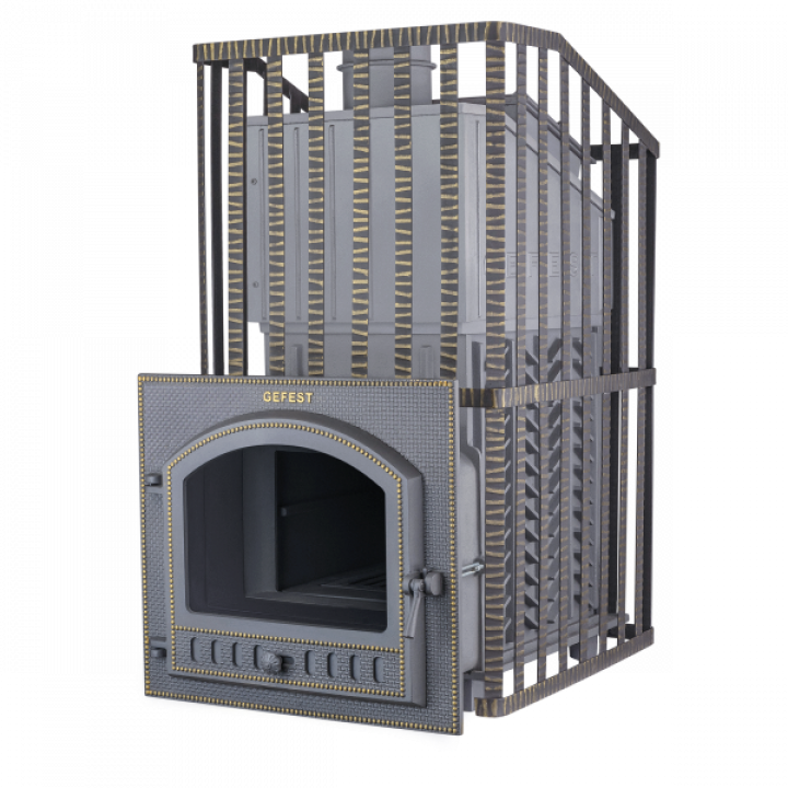 Poêle à bois pour sauna - Gefest GFS ZK Uragan 40 (M) en grille
