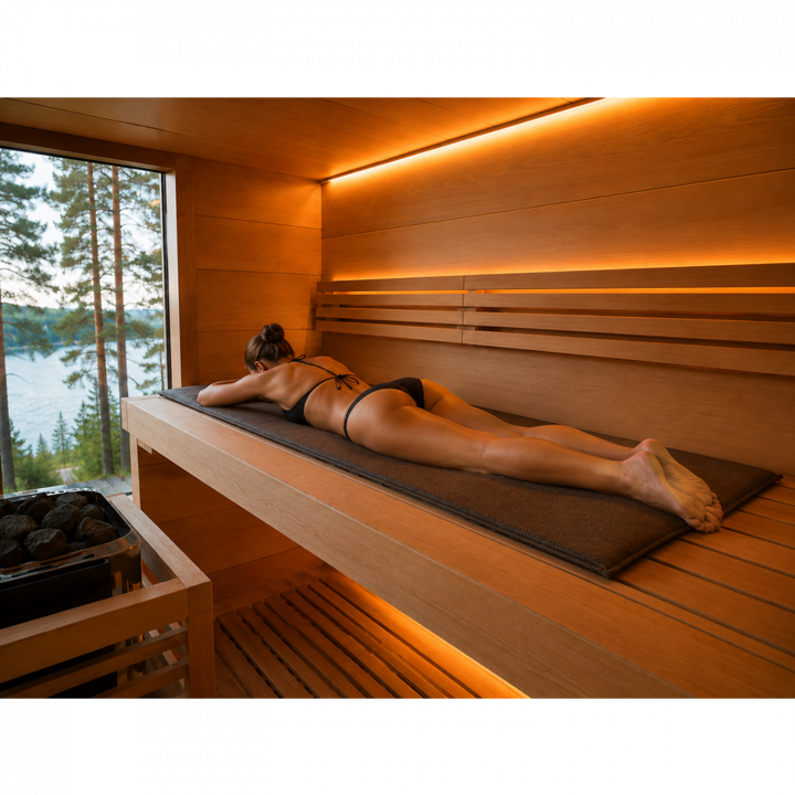 Matelas de sauna en cosses de sarrasin 1900 × 600 mm