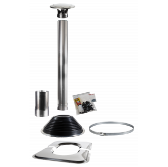 Ensemble de cheminée HARVIA 1500, pour cabines de sauna en forme de tonneau
