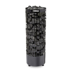Poêle de sauna électrique - HARVIA Cilindro Black Steel PC90E 9 kW