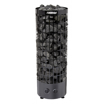Poêle électrique pour sauna - HARVIA Cilindro Acier Noir PC90 9 kW