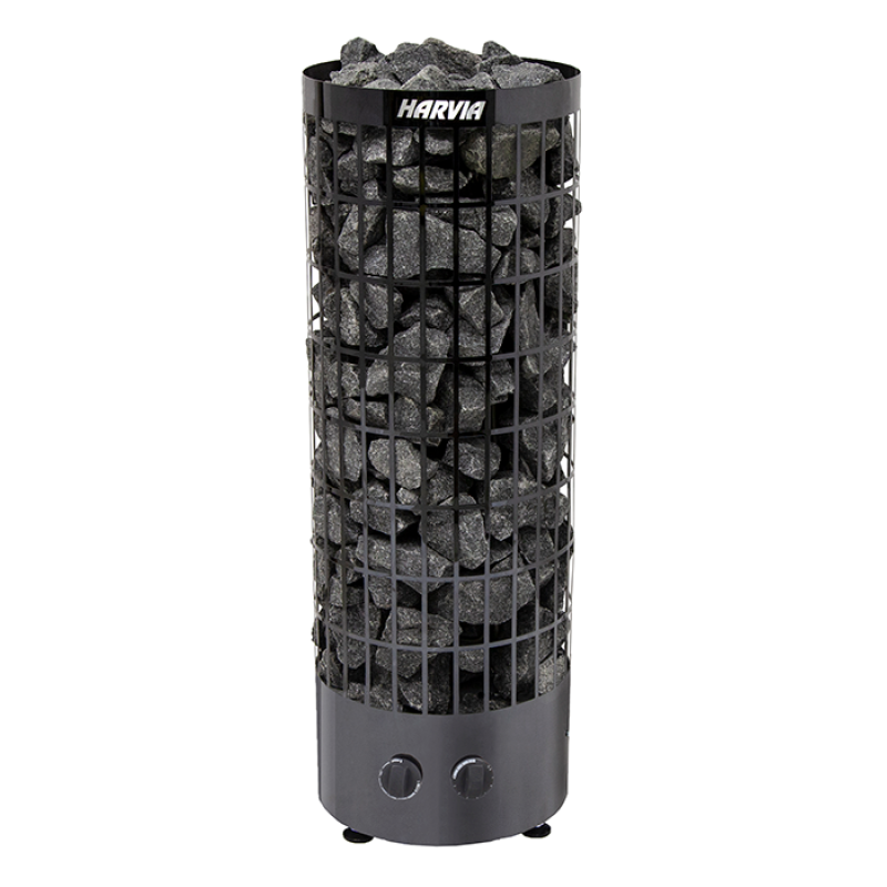 Poêle de sauna électrique - HARVIA Cilindro Black Steel PC90 9 kW