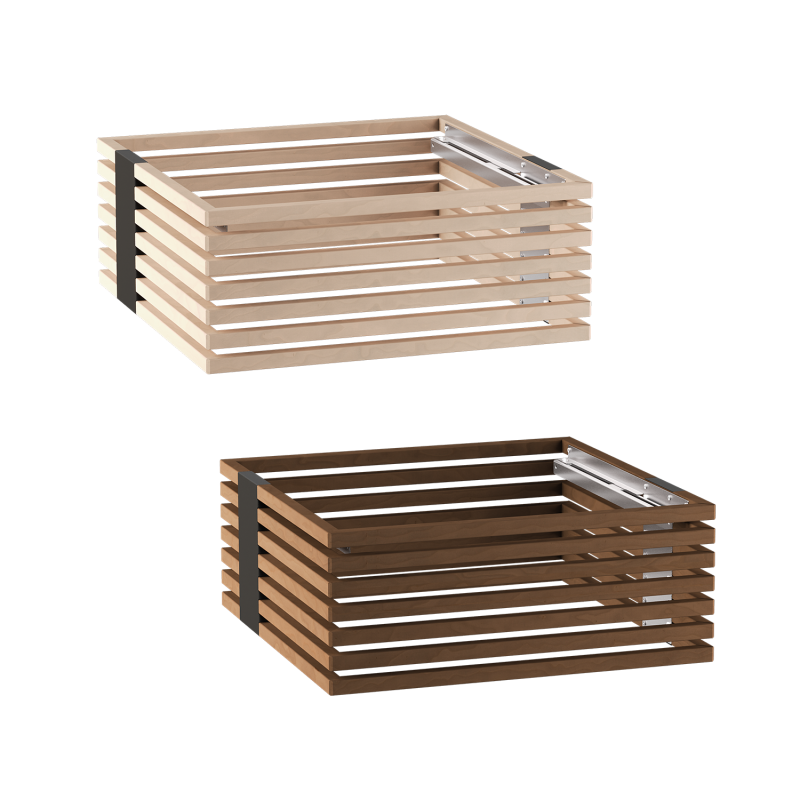 Garde-corps en bois Harvia Concept R, tilleul ou noyer
