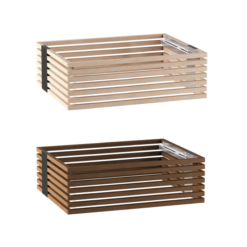 Garde-corps en bois Harvia Concept R, tilleul ou noyer