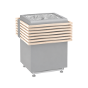 Garde-corps en bois Harvia Concept R, tilleul ou noyer - 2