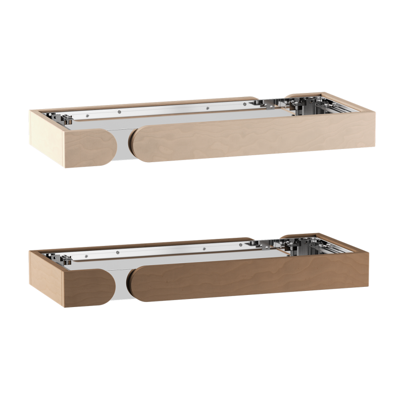 Éléments de garde-corps en bois Harvia Concept R Mini Combi, tilleul ou noyer