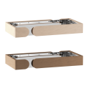 Éléments de rambarde de sécurité en bois Harvia Concept R Mini, tilleul ou noyer - 0
