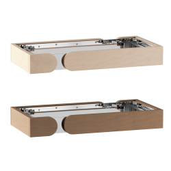 Éléments de rambarde de sécurité en bois Harvia Concept R Mini, tilleul ou noyer 