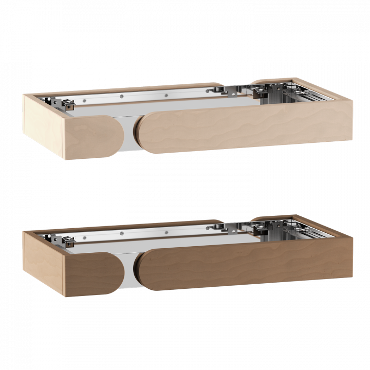Éléments de rambarde de sécurité en bois Harvia Concept R Mini, noyer