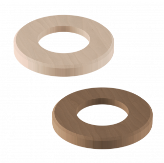 Plaque en bois de tilleul ou de noyer Harvia pour le pied chauffant Concept R Mini