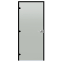Porte vitrée verrouillable Harvia Black Line, finition satinée, 9 x 21 cm, cadre en aluminium noir - 0
