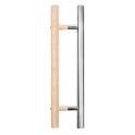 Poignée de porte de sauna Harvia, bois et acier inoxydable, 600 mm - 0