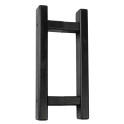 Poignée de porte de sauna en bois Harvia, noire, 300 mm - 0